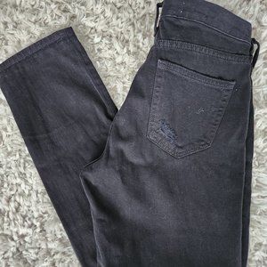 Gap Girlfriend Fit Distressed Denim